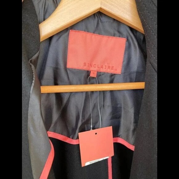 NWT SINCLAIRE 10 lambwool cape coat s - Picture 9 of 16
